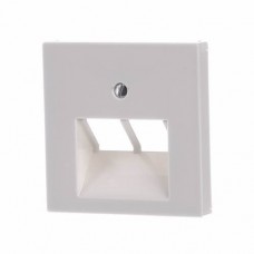 Накладка на двухпортовую информационную розетку Jung ECO profi. Цвет "Слоновая Кость" (арт. A569-2BFPLUA)