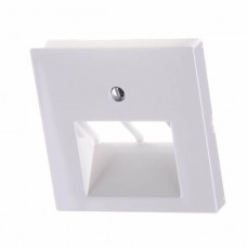 Накладка на двухпортовую информационную розетку Jung ECO profi. Цвет "Белый" (арт. A569-2BFPLUAWW)