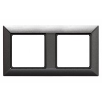 Рамка двухместная Jung ECO profi. Цвет "Антрацит" (EP482AN)