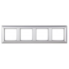 Рамка чотиримісна Jung ECO profi. Колір: Алюміній