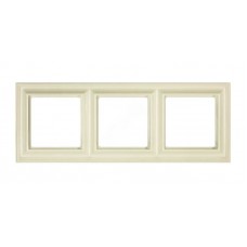 Рамка трехместная Jung ECO profi Design. Цвет "Слоновая Кость" (арт. EPD483)