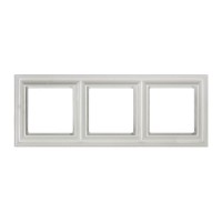 Рамка трехместная Jung ECO profi Design. Цвет "Белый" (EPD483WW)