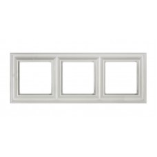 Рамка тримісна Jung ECO profi Design. Колір: Білий