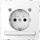 MTN2304-6035 Розетка з/к с LED модулем Merten D-Life "Белый лотос"