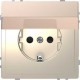 MTN2310-6051 Розетка з/к и крышкой Merten D-Life "Шампань"