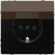 MTN2310-6052 Розетка з/к и крышкой Merten D-Life "Мокко"