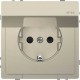 MTN2314-6033 Розетка з/к и крышкой IP44 Merten D-Life "Сахара"