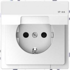 MTN2314-6035 Розетка з/к и крышкой IP44 Merten D-Life "Белый лотос"