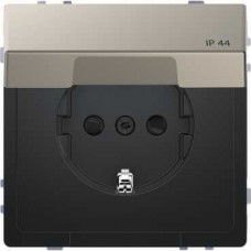 MTN2314-6050 Розетка з/к и крышкой IP44 Merten D-Life "Никель"