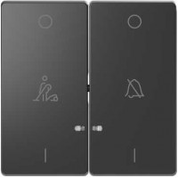 MTN3429-6034 Клавиша двойная LED с символами "звонок" и "горничная" Merten D-Life "Антрацит" MTN3429-6034 Клавиша двойная LED с символами "звонок" и "горничная" Merten D-Life "Антрацит"