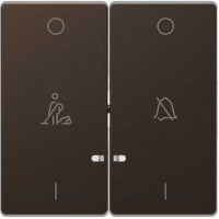 MTN3429-6052 Клавиша двойная LED с символами "звонок" и "горничная" Merten D-Life "Мокко" MTN3429-6052 Клавиша двойная LED с символами "звонок" и "горничная" Merten D-Life "Мокко"