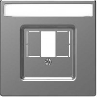 Лицевая панель для TAE/Audio Merten D-Life нержавеющая сталь (MTN4250-6036)