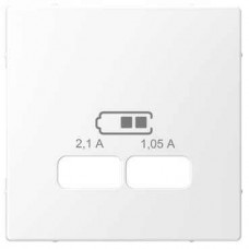 Лицевая панель для USB-розетки Merten D-Life Белый Лотос