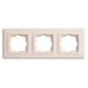 Рамка потрійна серії Despina (Mono Electric) Слонова кістка