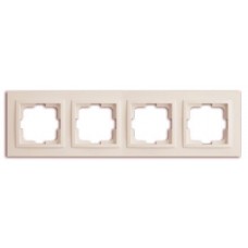Рамка чотирьохмісна серії Despina (Mono Electric) Слонова кістка