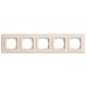 ⚡Рамка пятерная серии Despina (Mono Electric) Слоновая кость
