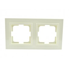 ⚡Рамка двойная серии Despina (Mono Electric) Кремовая