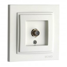 ⚡Розетка спутниковая конечная серии Despina (Mono Electric) Белая