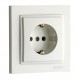 Розетка з заземленням 10А серії Despina (Mono Electric) Біла