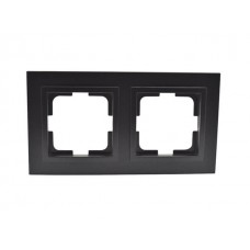 ⚡Рамка двухместная серии Despina (Mono Electric). Цвет Графит