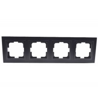 ⚡Рамка четырехместная серии Despina (Mono Electric). Цвет Графит 