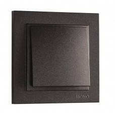 ⚡Выключатель одноклавишный серии Despina (Mono Electric). Цвет Графит