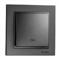 Перемикач прохідний проміжний серії Despina (Mono Electric). Колір Графіт