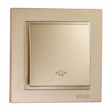 Кнопка дзвінка серії Despina (Mono Electric). Колір Титан