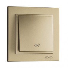 ⚡Переключатель проходной промежуточный серии Despina (Mono Electric). Цвет Титан