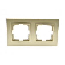 ⚡Рамка двухместная серии Despina (Mono Electric). Цвет Бронза
