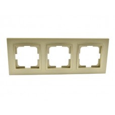 ⚡Рамка трехместная серии Despina (Mono Electric). Цвет Бронза