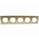 ⚡Рамка пятиместный серии Despina (Mono Electric). Цвет Бронза