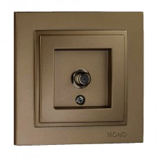 Розетка супутникова (F з'єднання) серії Despina (Mono Electric). Колір Бронза