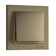 ⚡Выключатель одноклавишный серии Despina (Mono Electric). Цвет Бронза
