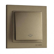 Кнопка дзвінка серії Despina (Mono Electric). Колір Бронза