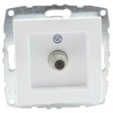 ⚡Механизм TV/SAT-розетки концевой серии Despina Mono Electric белый с панелью (500-001905-138)