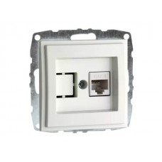 ⚡Механизм компьютерной розетки с панелью + пустой механизм серии Despina (Mono Electric) Белый