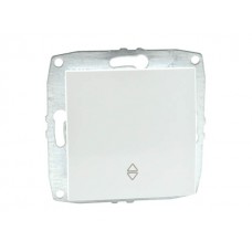 ⚡Механизм одноклавишного выключателя проходного 10А серии Despina (Mono Electric) Белый с клавишей
