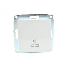 ⚡Механизм одноклавишного выключателя проходного с подсветкой 10А серии Despina (Mono Electric) Белый с клавишей