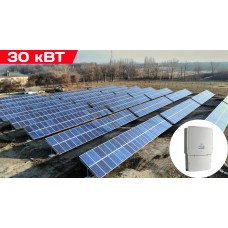 Сетевая солнечная электростанция 30 кВт