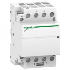 Модульний контактор Schneider Electric Acti 9 iCT, 63А, 3NO, 220-240В, ~50Гц (А9С20863)