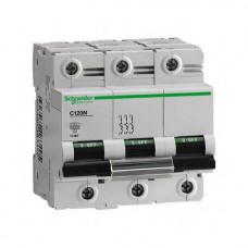 ⚡Автоматичний вимикач Schneider Electric C120N, 100А, крива B, 3 полюса,10кА (A9N18350)