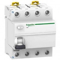 ⚡Дифференциальный выключатель нагрузки (УЗО) Schneider Electric iID K, 40А, 30мА, 4P (A9R50440)