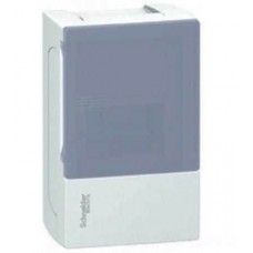 ⚡Щит навісний Mini Pragma прозорі двері, 1 ряд, 4 модулі, Schneider Electric, Італія (MIP12104T)