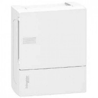 ⚡Щит навісний Mini Pragma білі двері, 1 ряд, 6 модулів, Schneider Electric, Італія (MIP12106)
