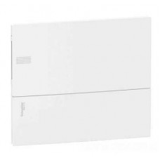 ⚡Щит вбудований Mini Pragma білі двері, 1 ряд, 12 модулів, Schneider Electric, Італія (MIP22112)
