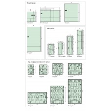 Щит вбудований Mini Pragma димчасті двері, 1 ряд, 18 модулів, Schneider Electric, Італія (MIP22118S)