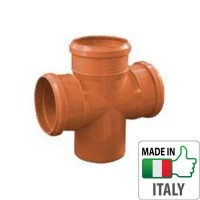Крестовина монтажная PVC для наружной канализации Redi O110/110/110x87° Крестовина монтажная PVC для наружной канализации Redi O110/110/110x87°