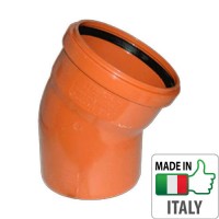 Колено (отвод) монтажное PVC для наружной канализации Redi O160x30°