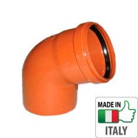 Колено (отвод) монтажное PVC для наружной канализации Redi O200x67°
